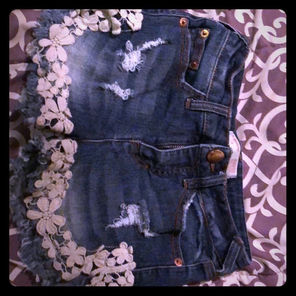 Denim shorts size 3